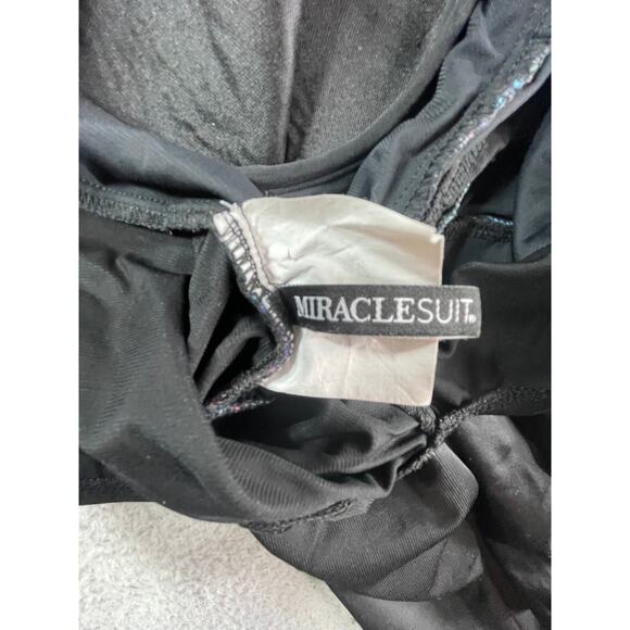 Miraclesuit Swimming Suit Small Multicolor One Piece Underwire Padded V Neck - Picture 2 of 7